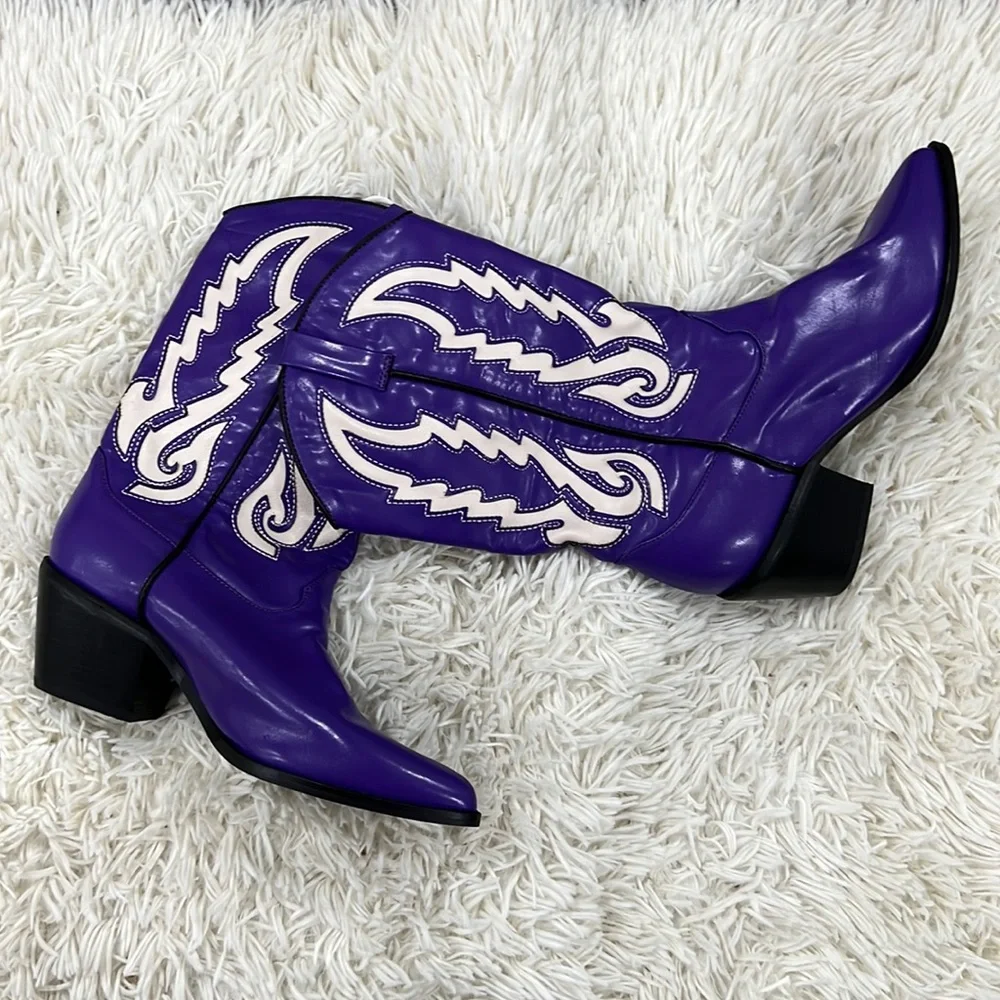 Billini Purple Norva Cowboy Boots